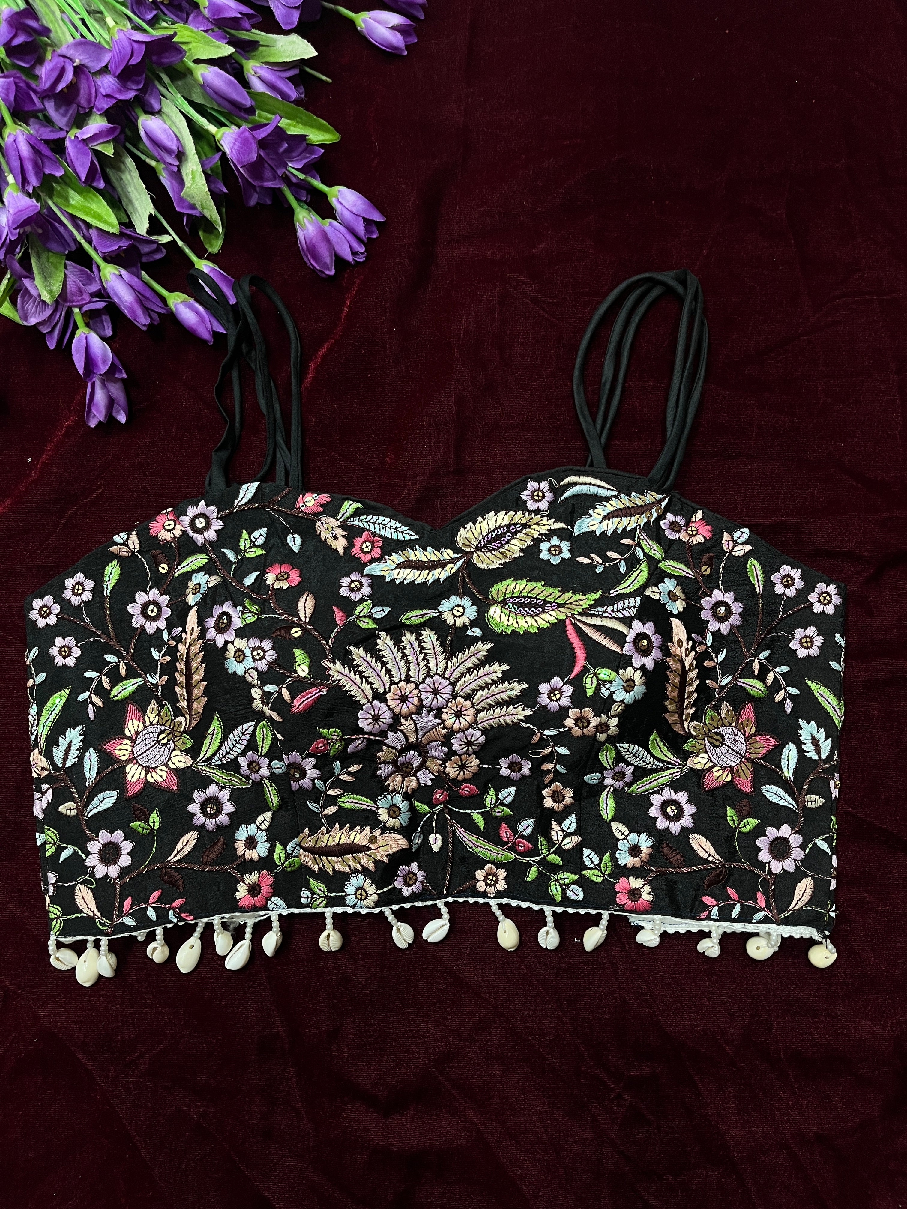 Stylish embroidery kodi blouse