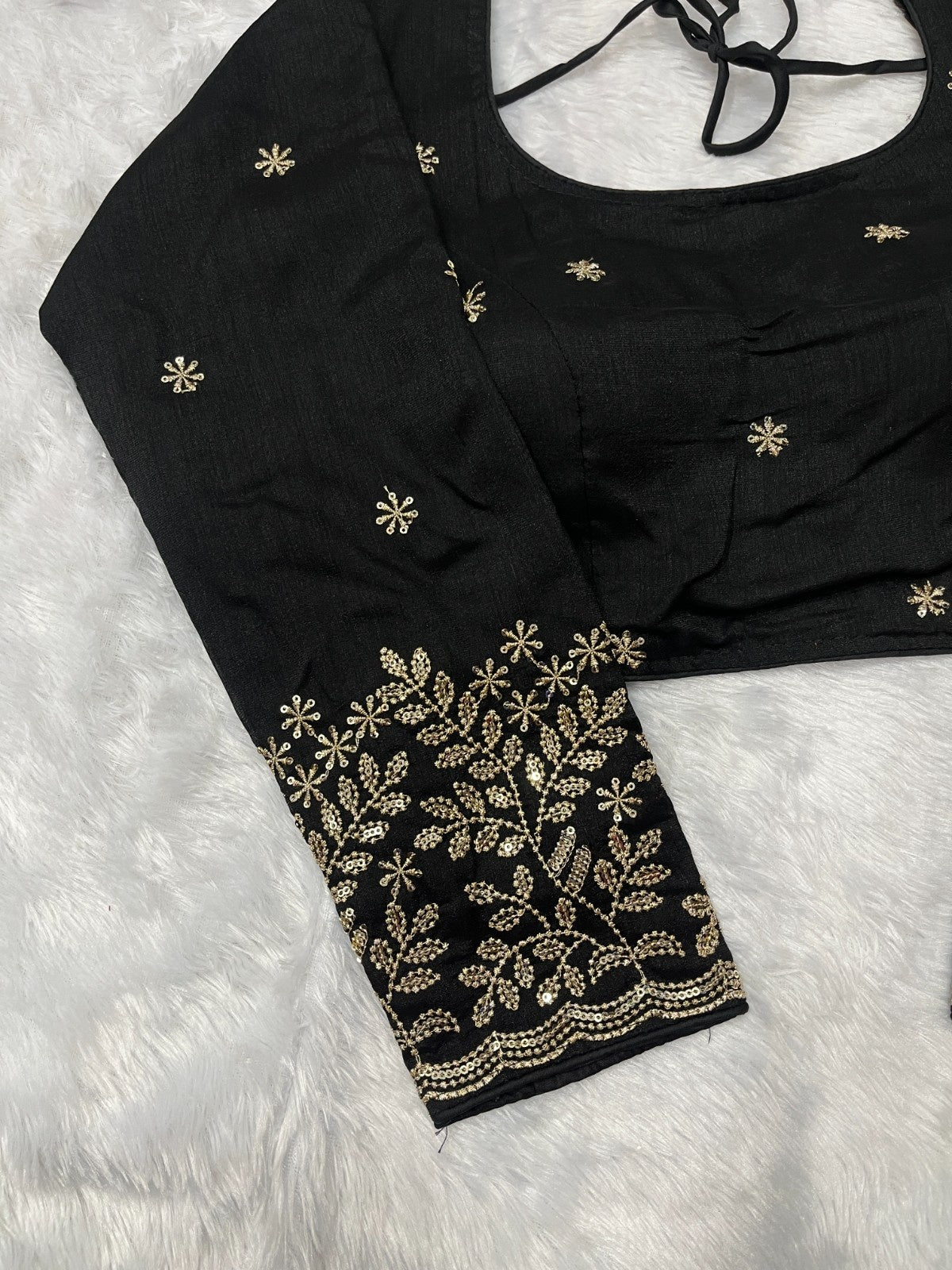 Full sleeve embroidery women blouse
