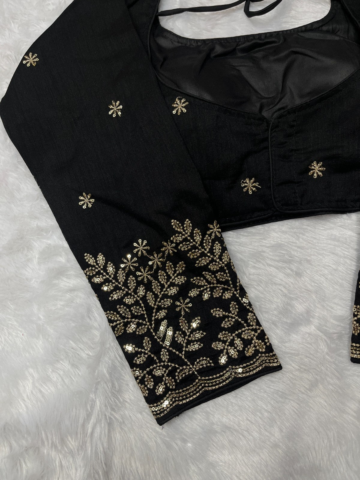 Full sleeve embroidery women blouse