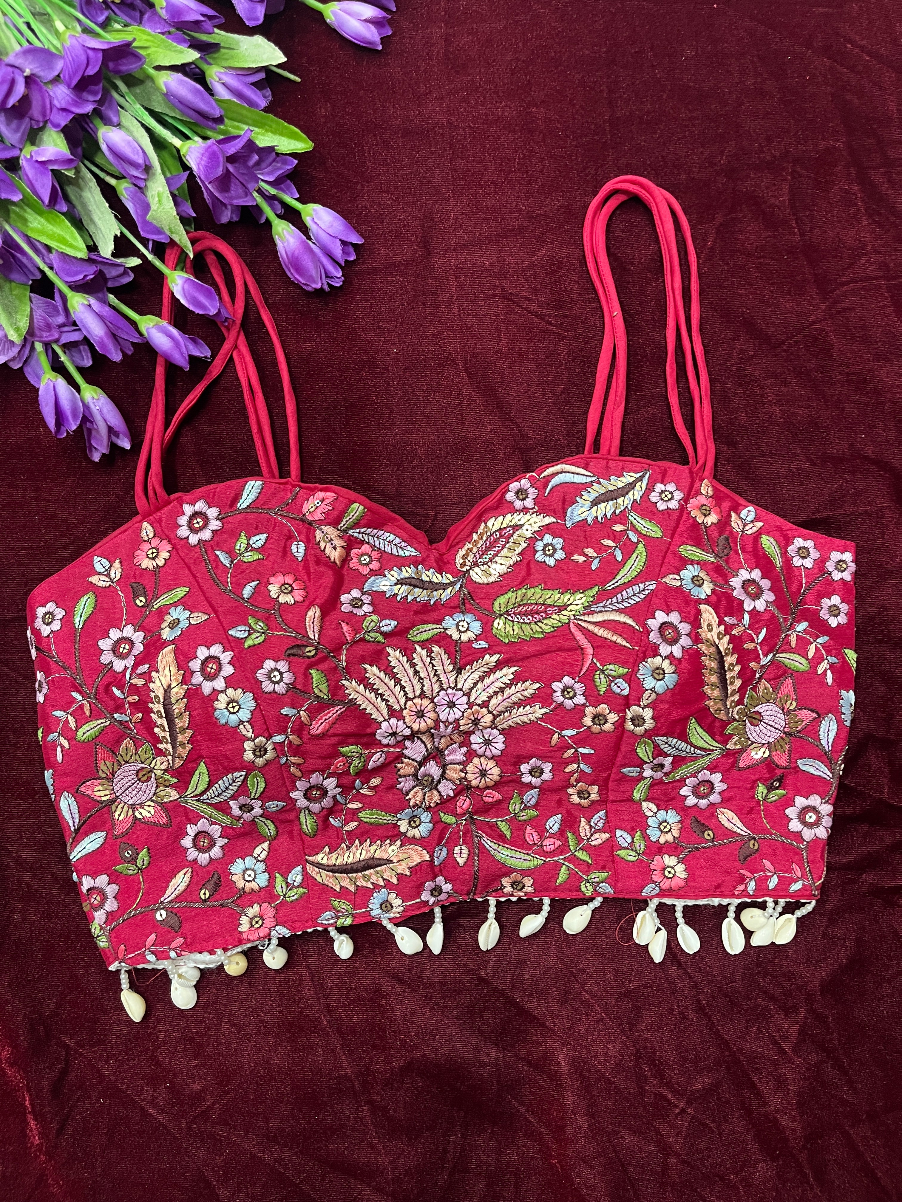 Stylish embroidery kodi blouse