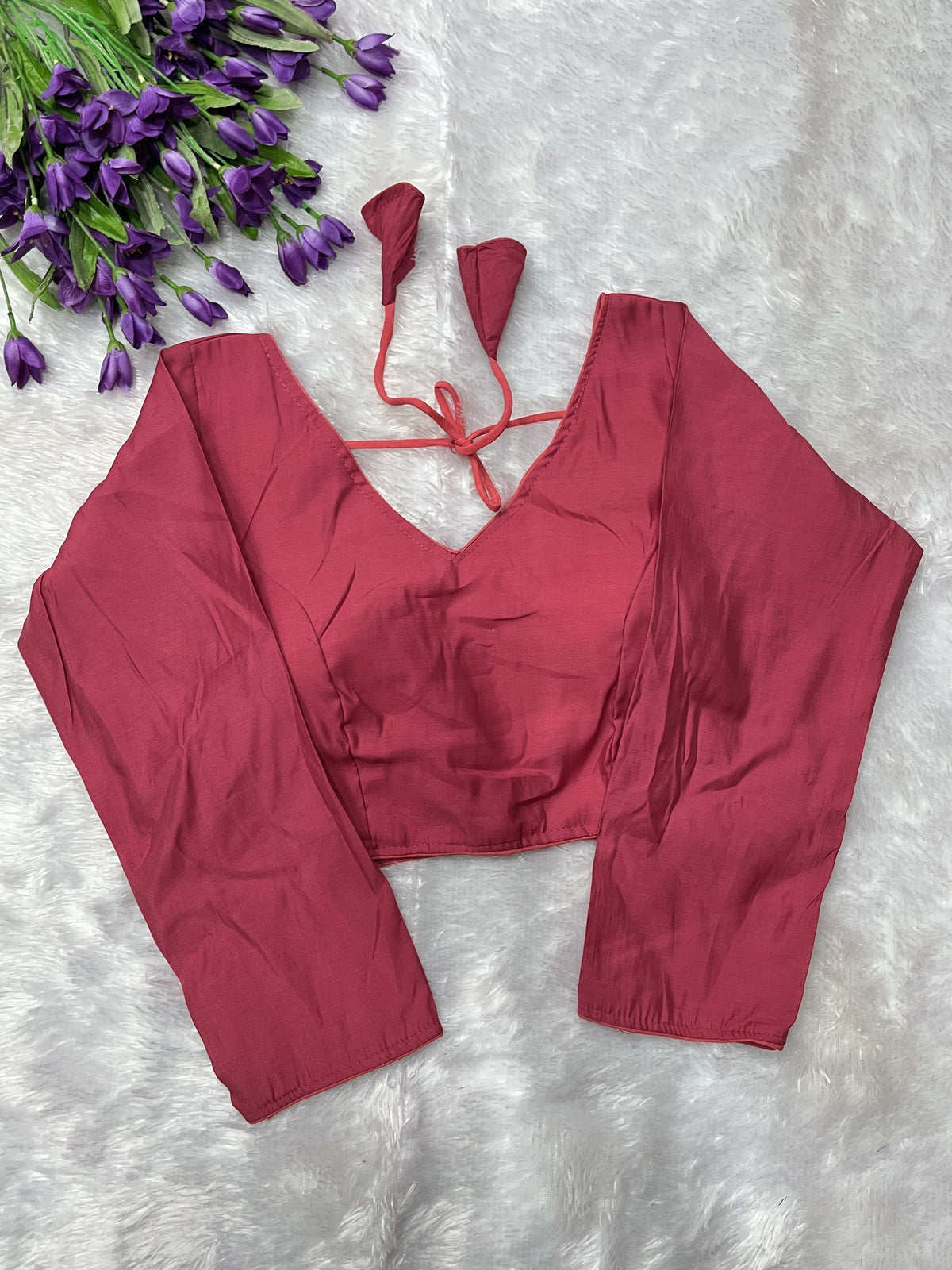 Roman silk full sleeve blouse