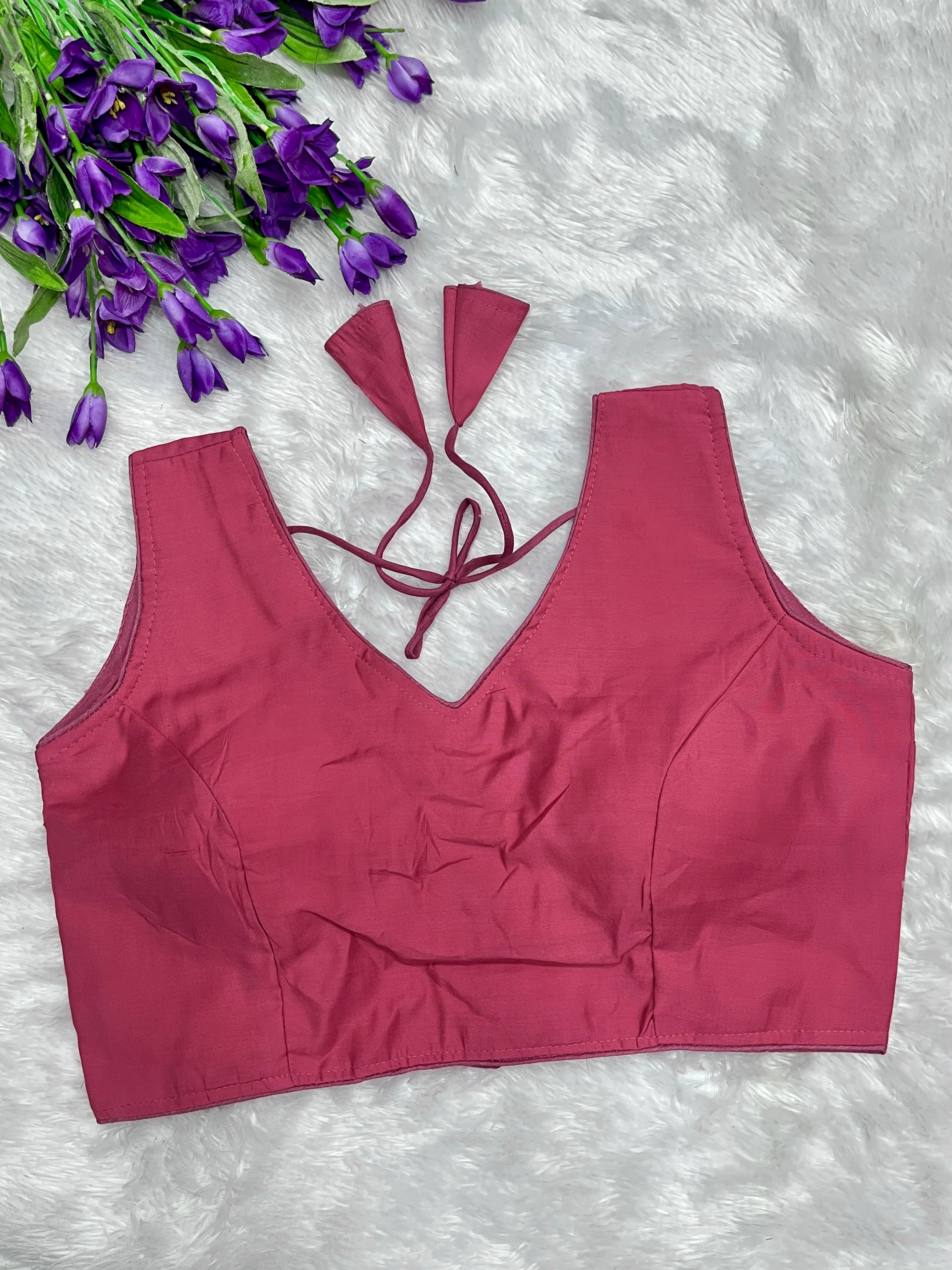 Sleevless designer blouse