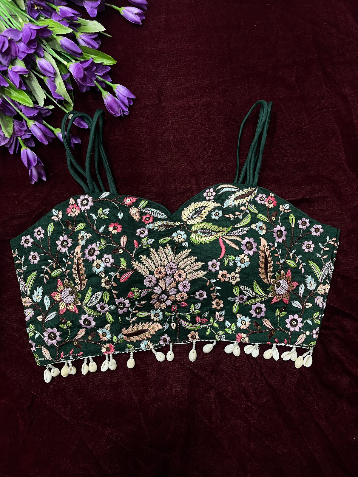 Stylish embroidery kodi blouse
