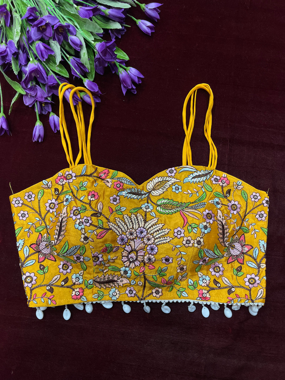 Stylish embroidery kodi blouse