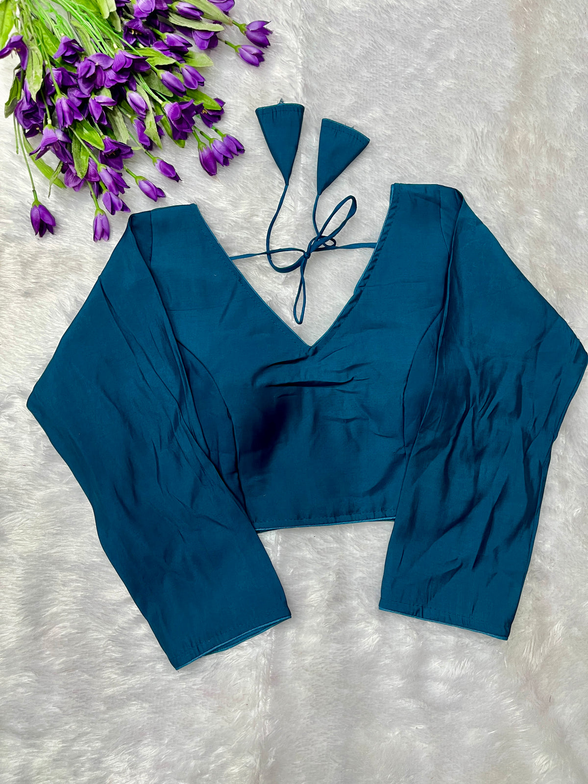 Roman silk full sleeve blouse