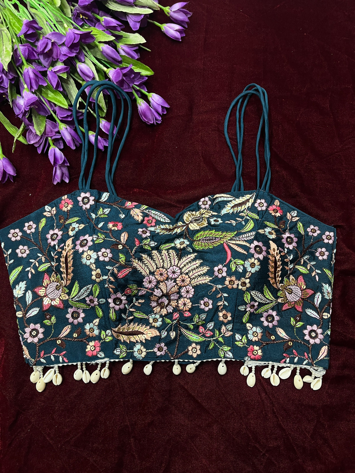 Stylish embroidery kodi blouse