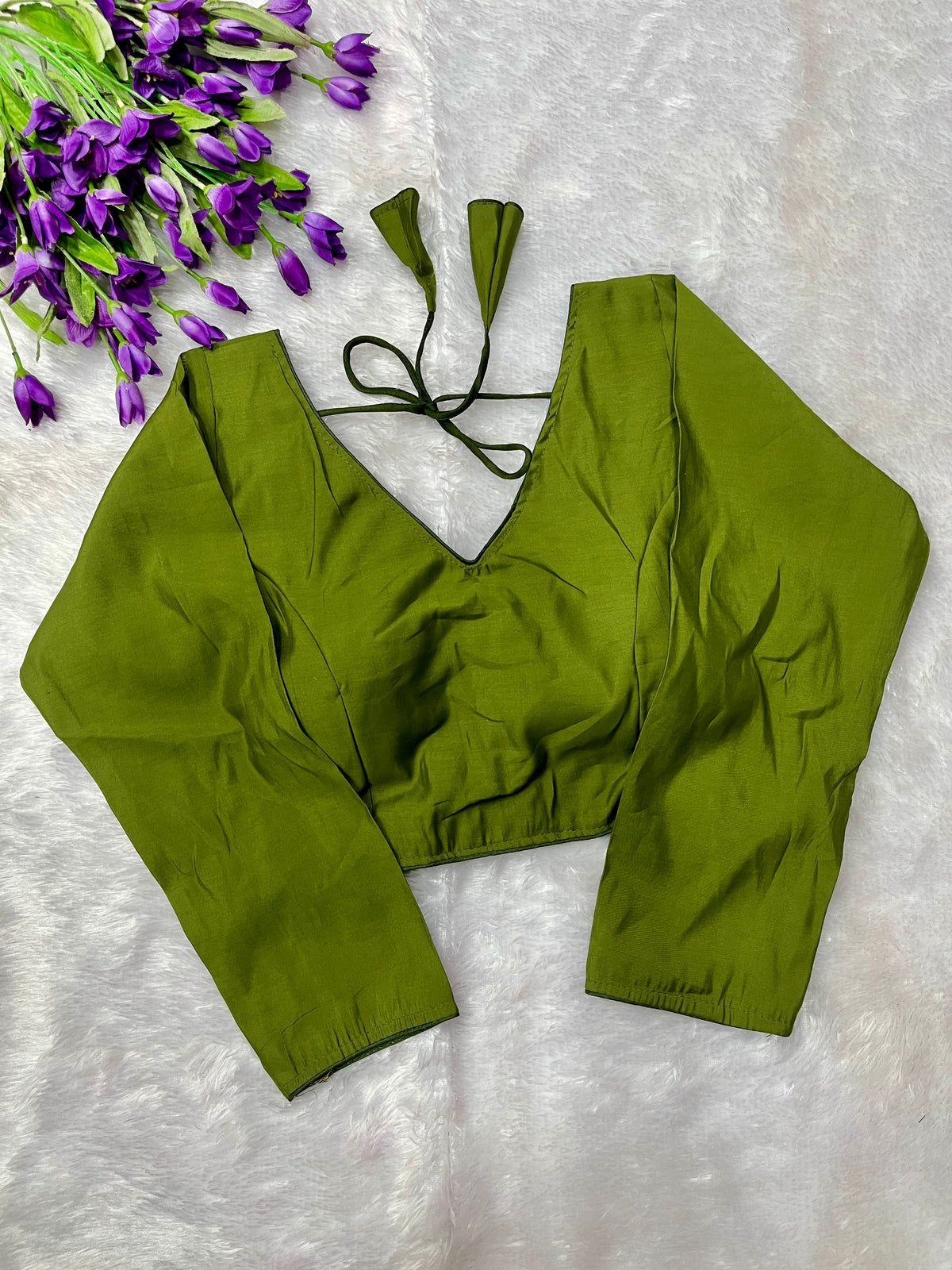 Roman silk full sleeve blouse