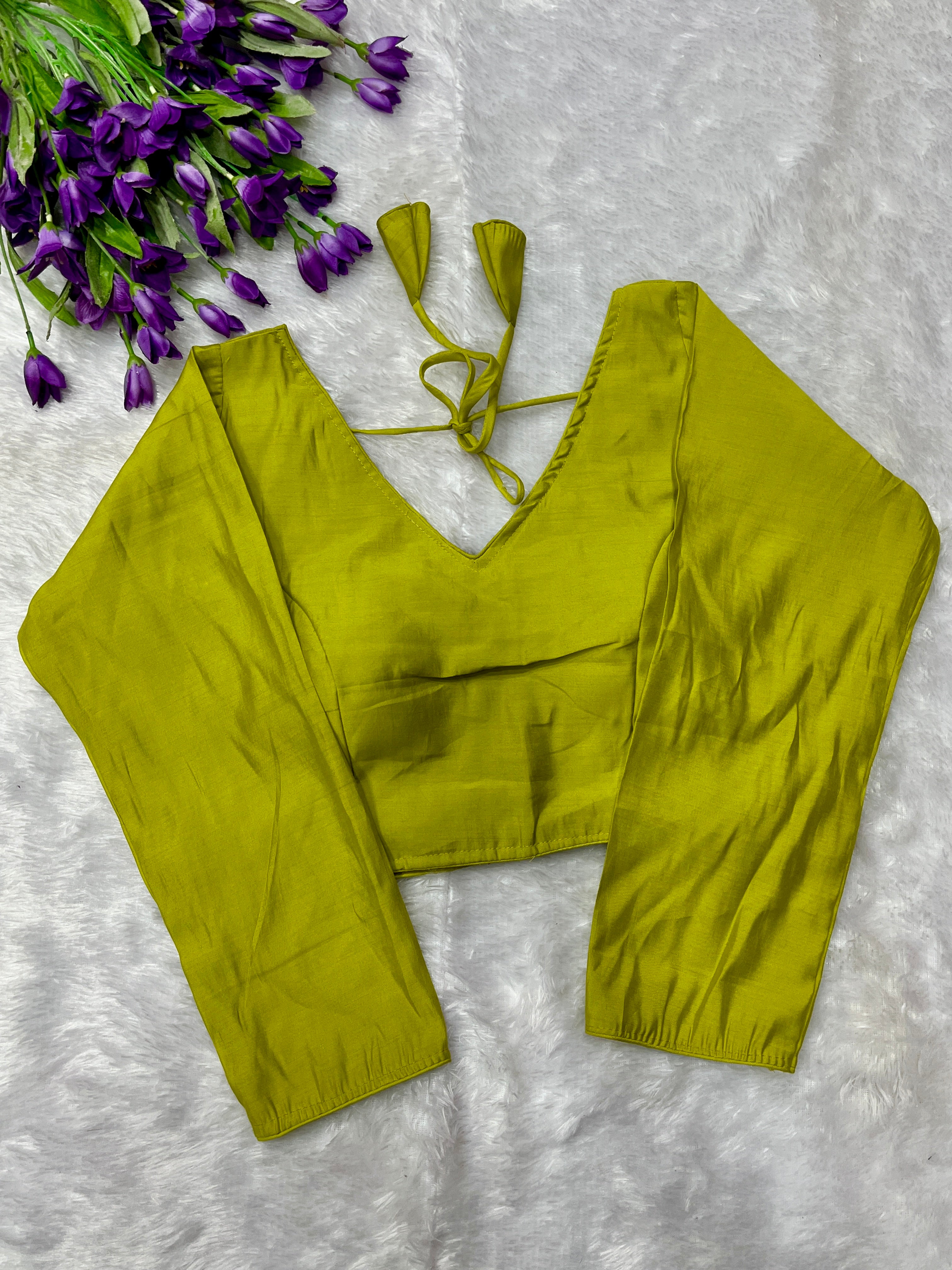 Roman silk full sleeve blouse