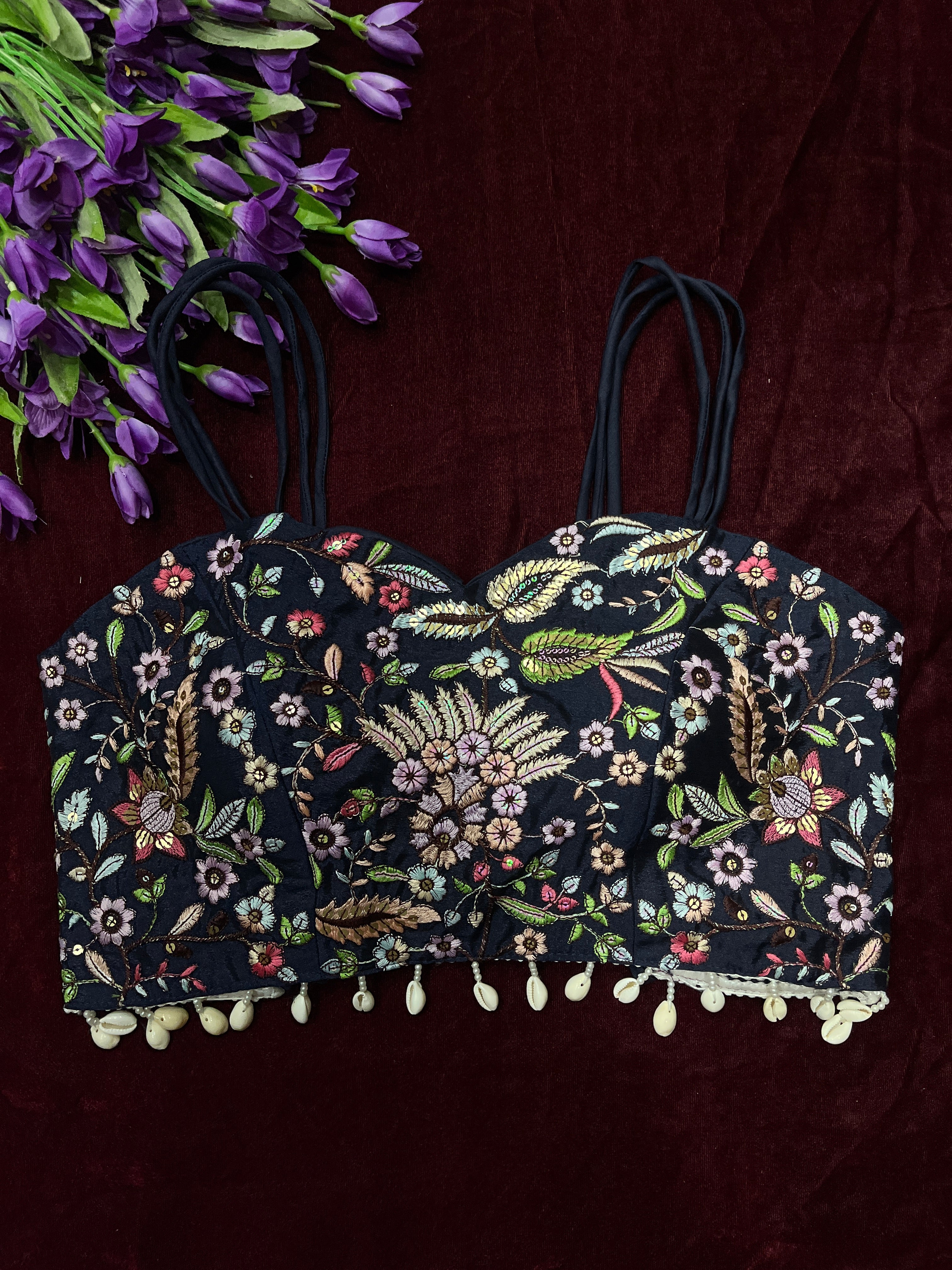 Stylish embroidery kodi blouse