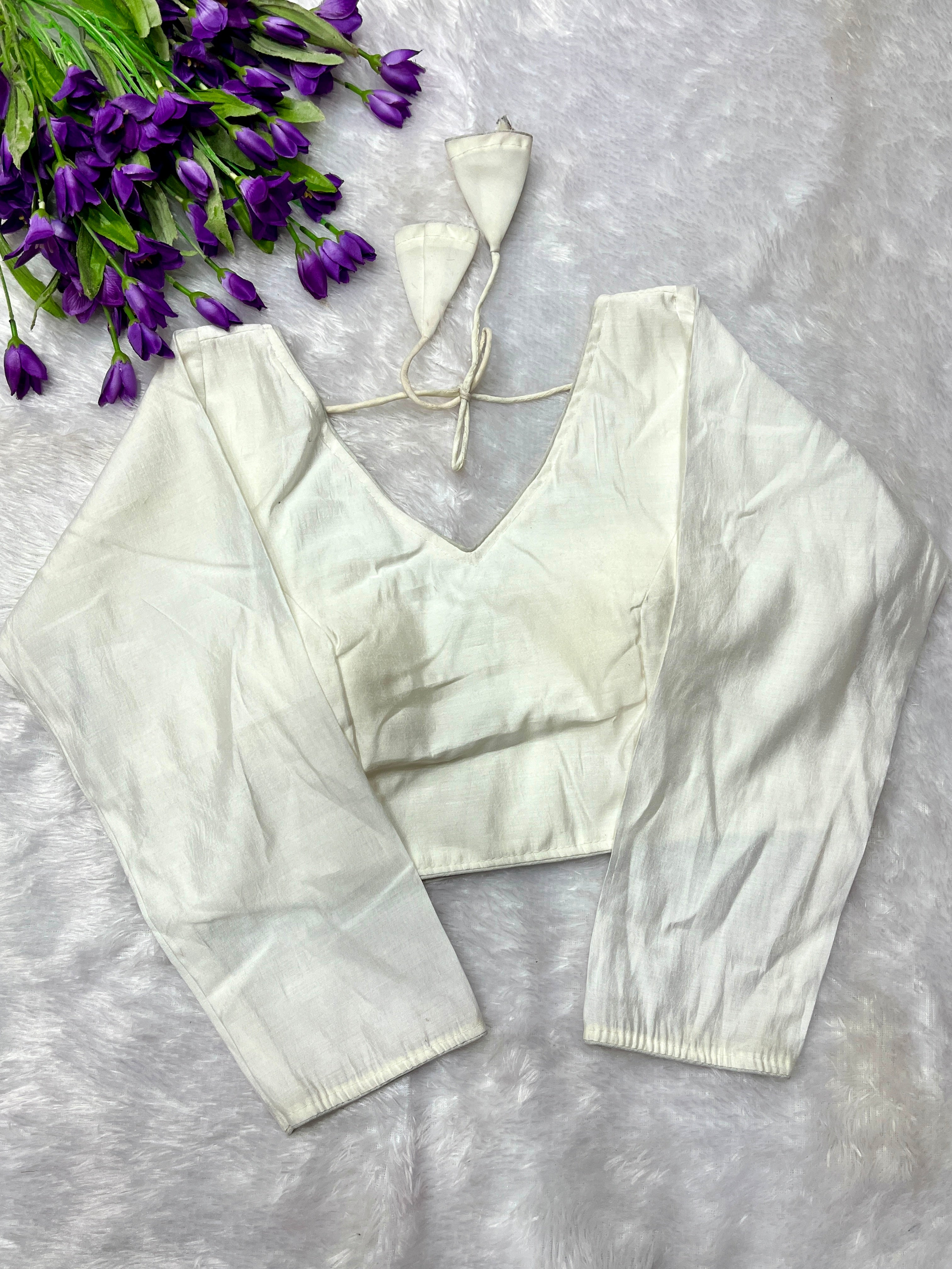 Roman silk full sleeve blouse