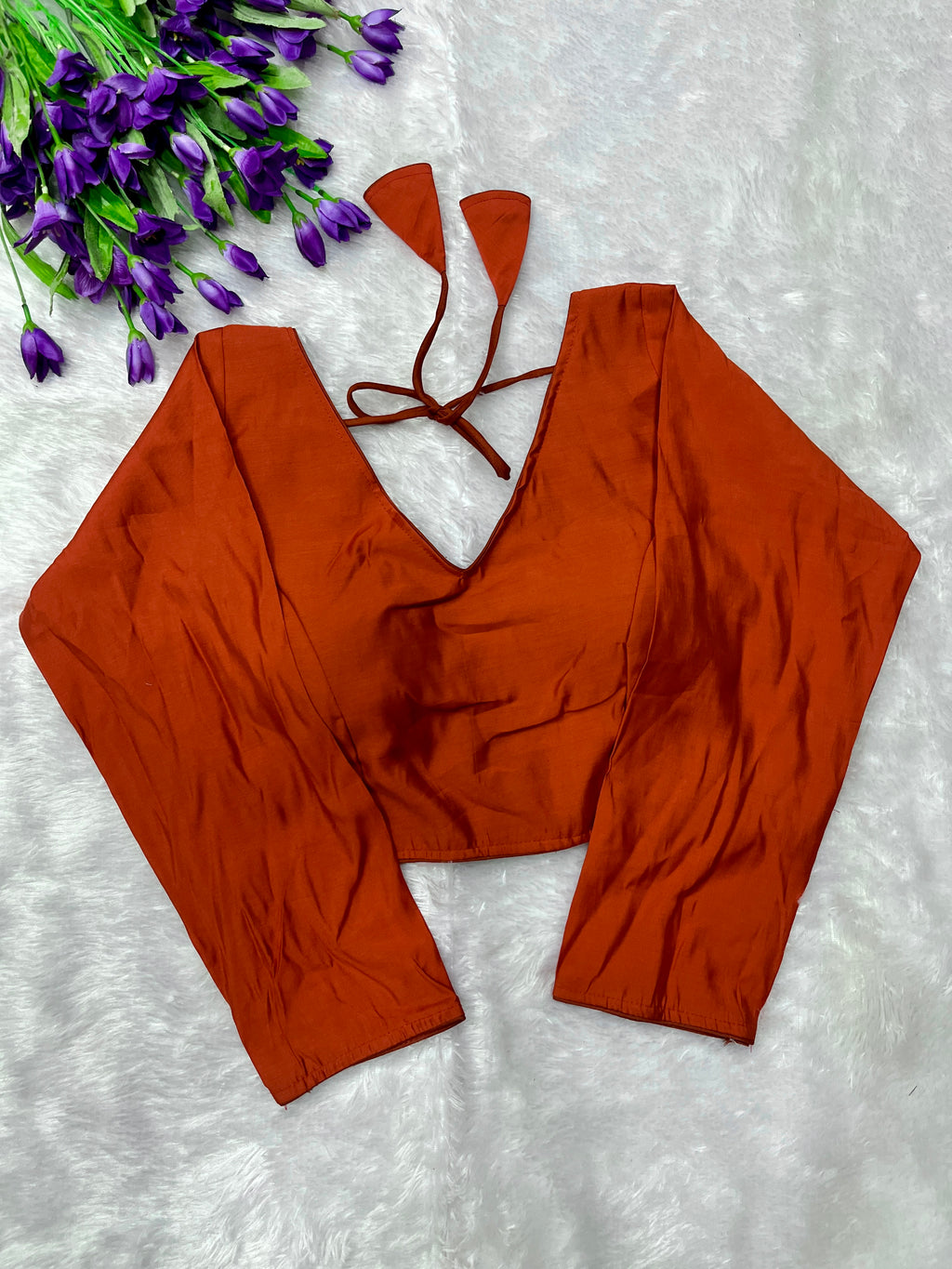 Roman silk full sleeve blouse