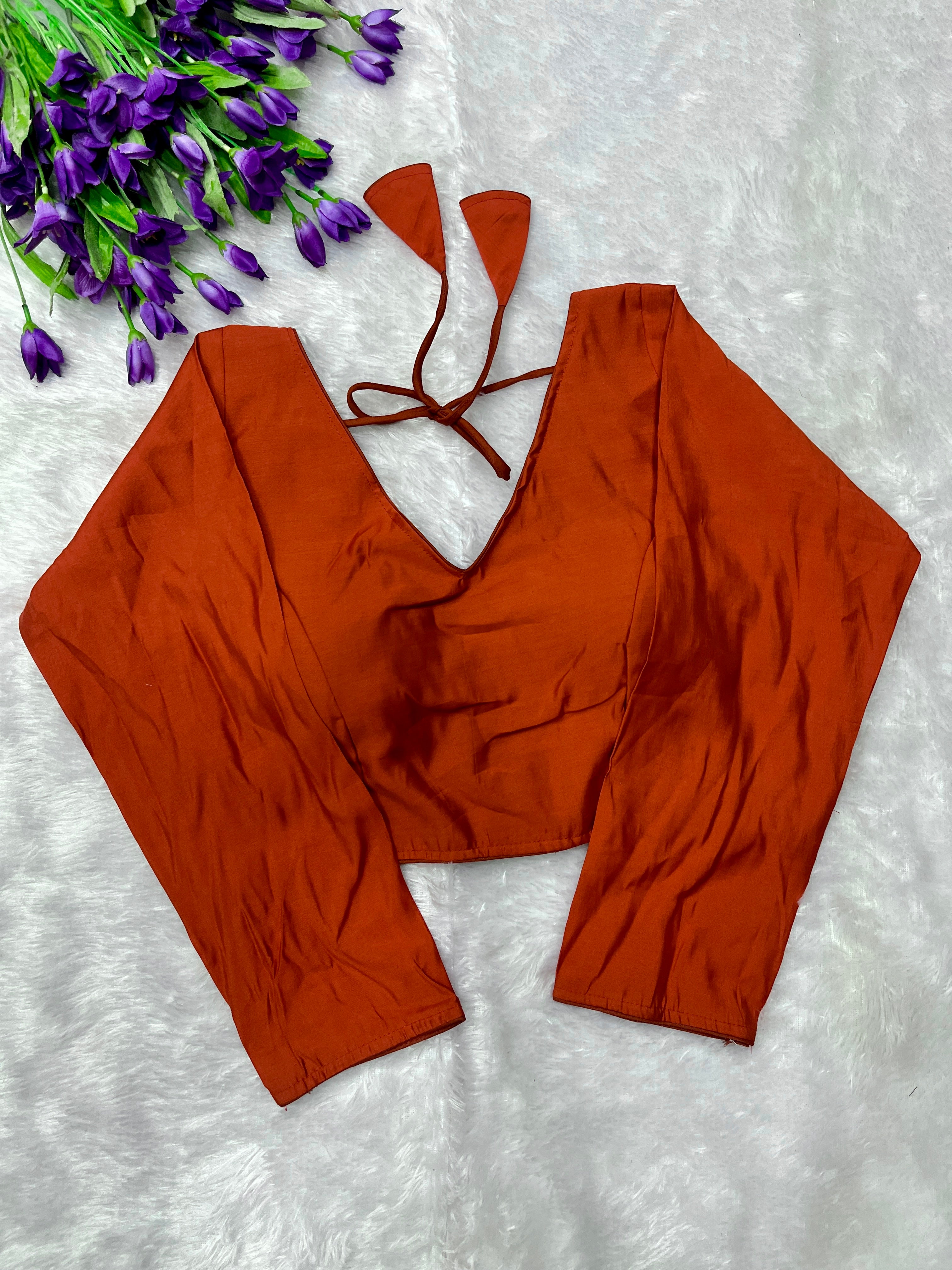 Roman silk full sleeve blouse