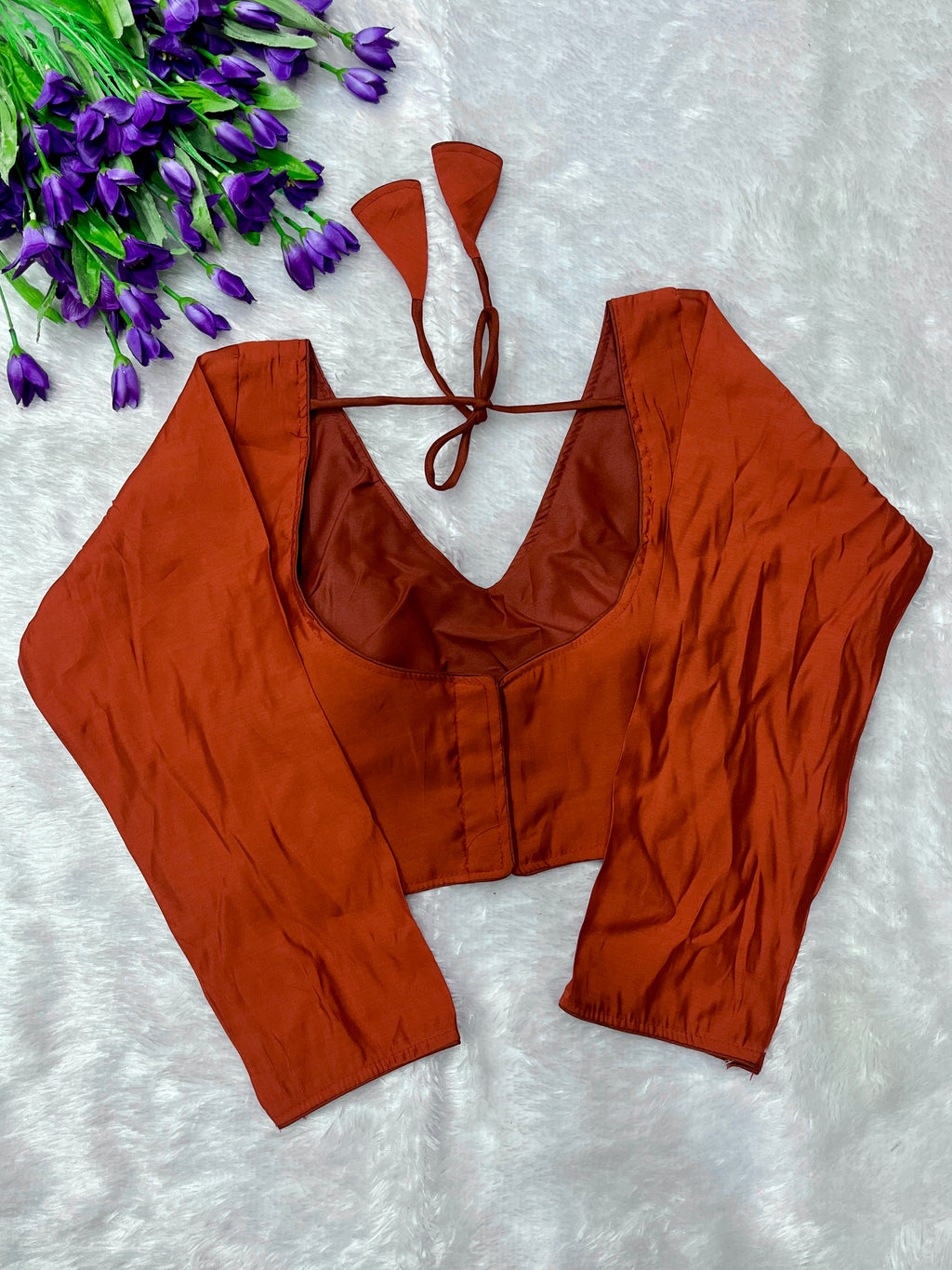 Roman silk full sleeve blouse