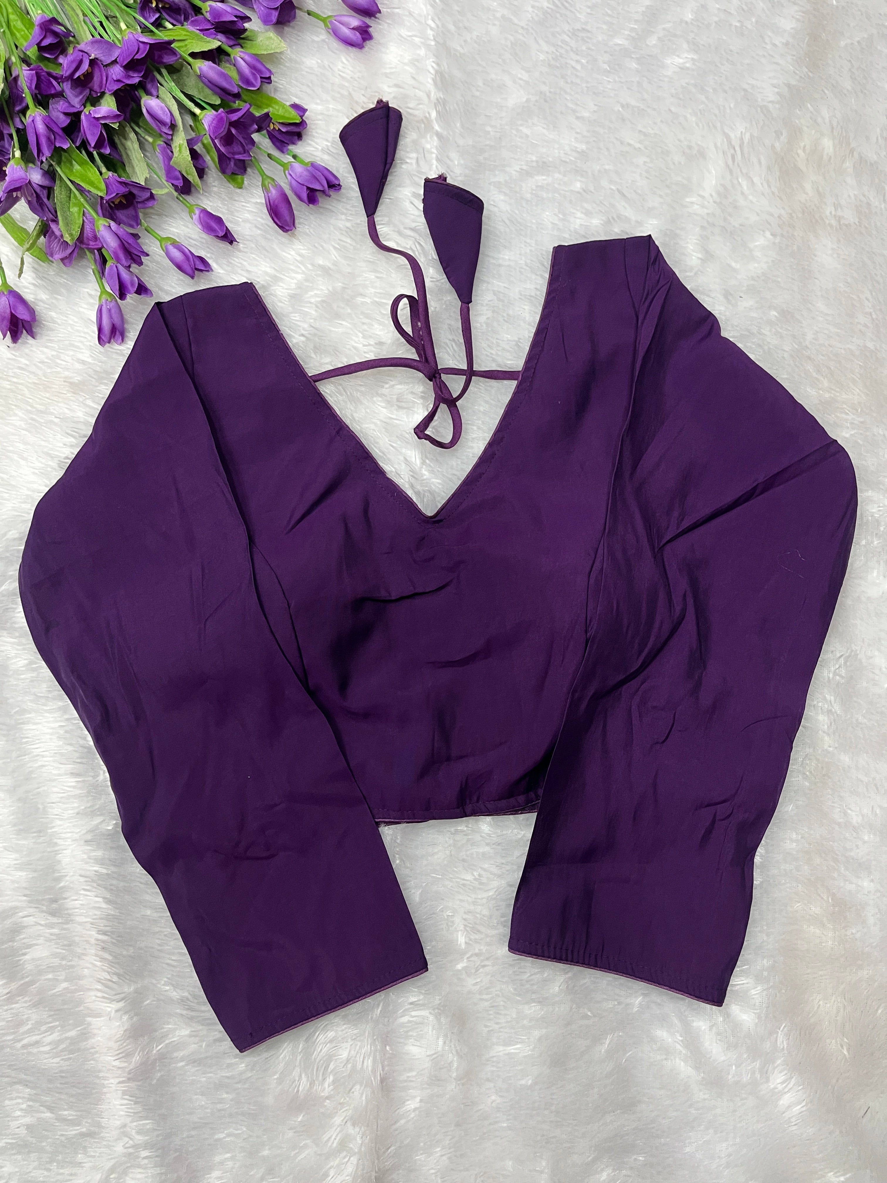 Roman silk full sleeve blouse
