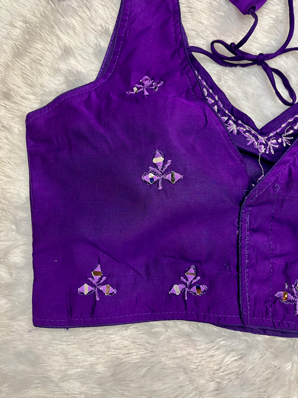 Ethic small mirror work blouse