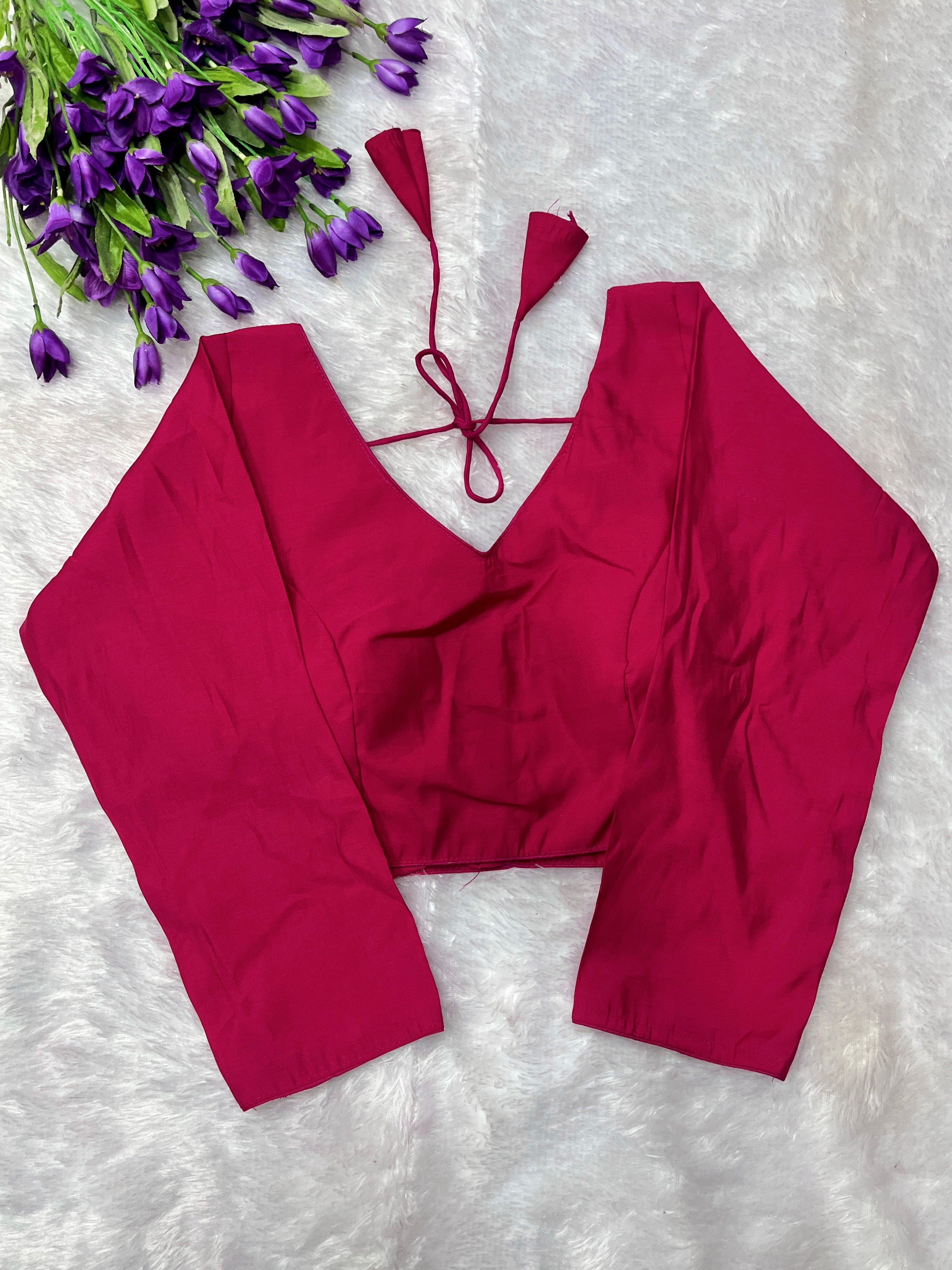 Roman silk full sleeve blouse