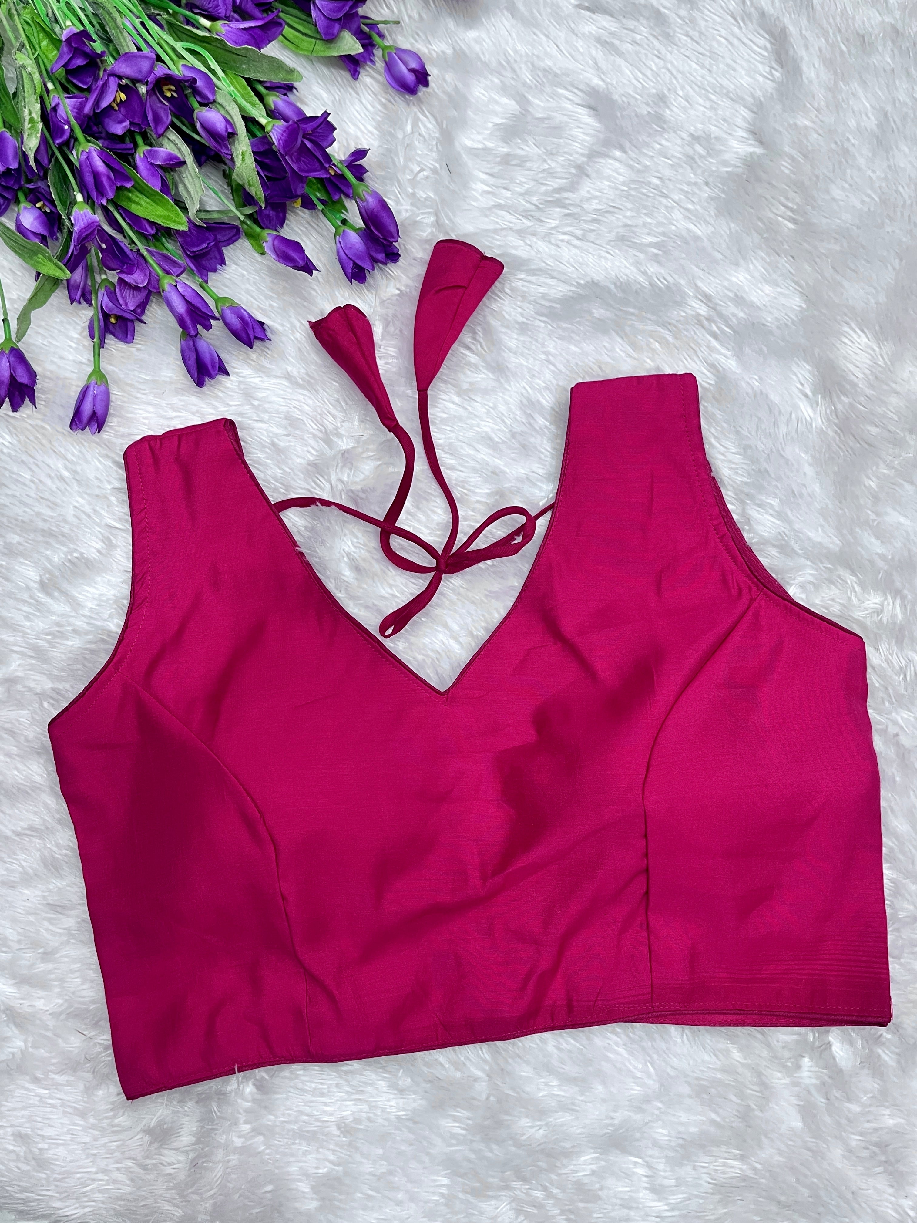 Sleevless designer blouse