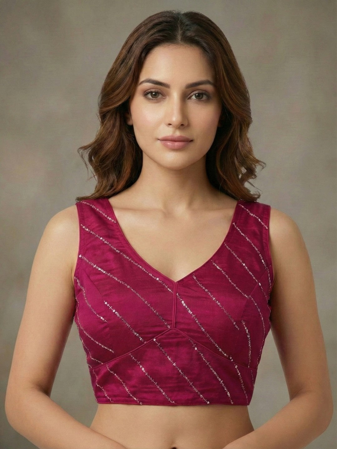 Women's beads work blouse