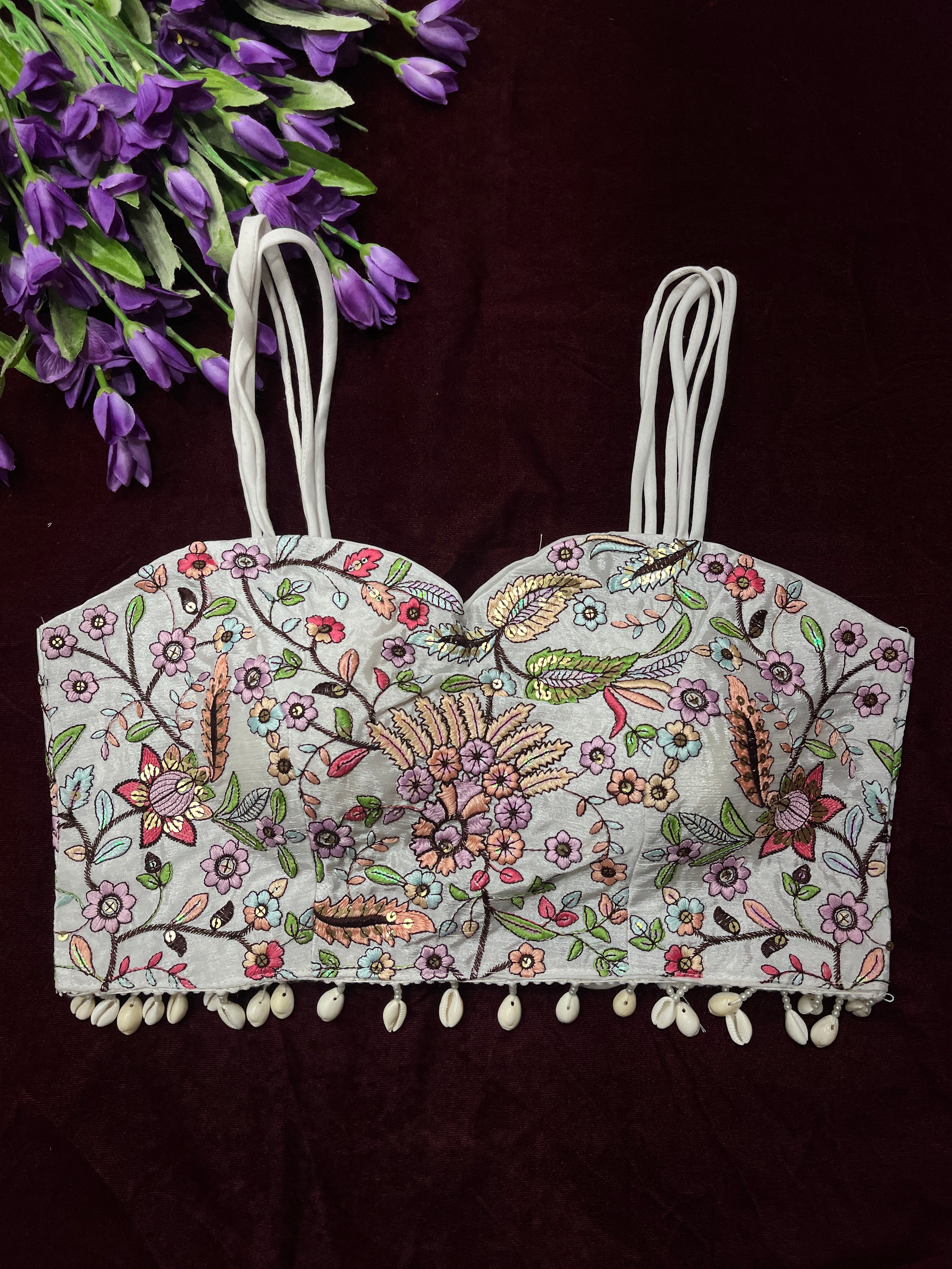 Stylish embroidery kodi blouse
