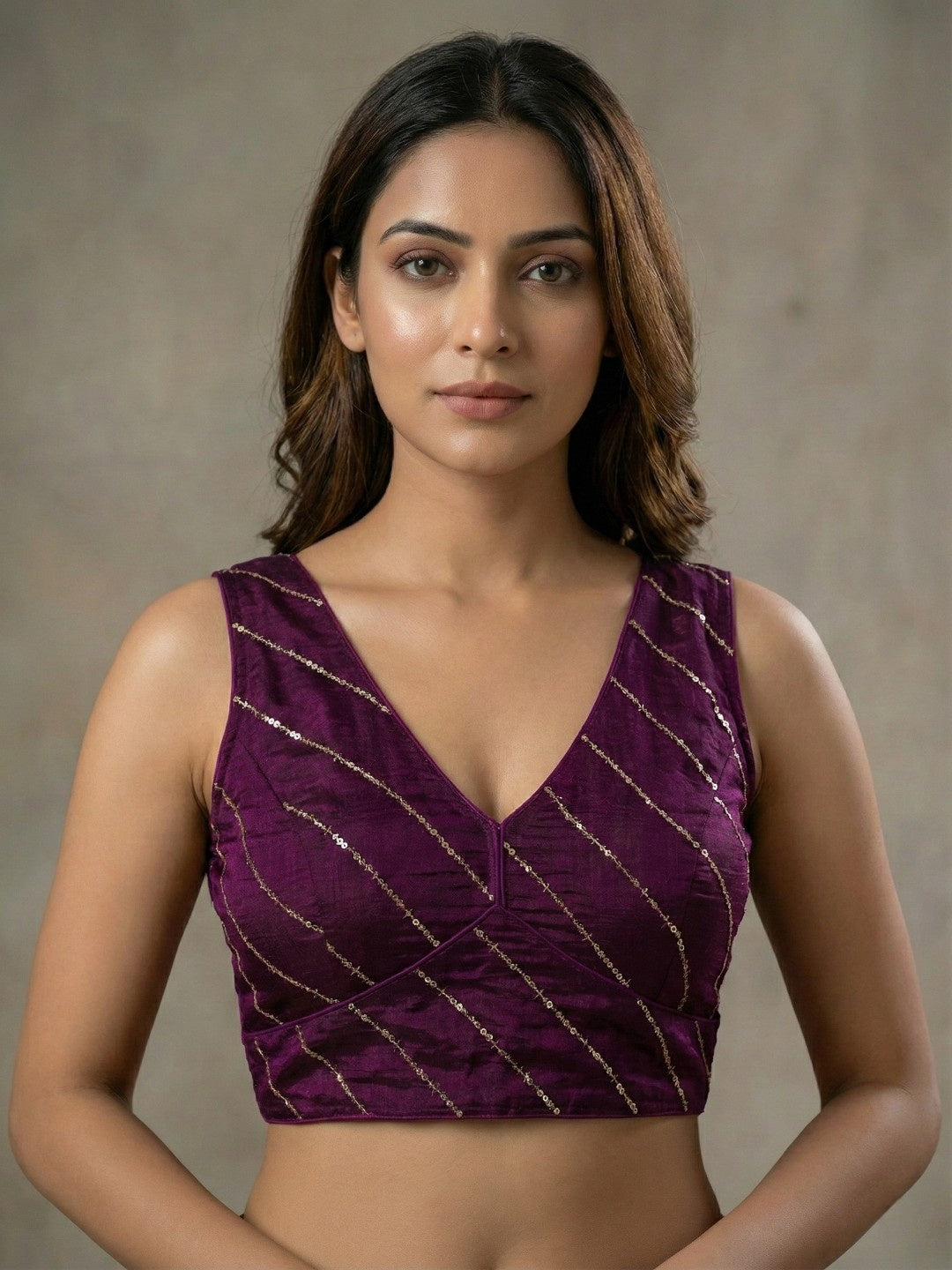Women's beads work blouse