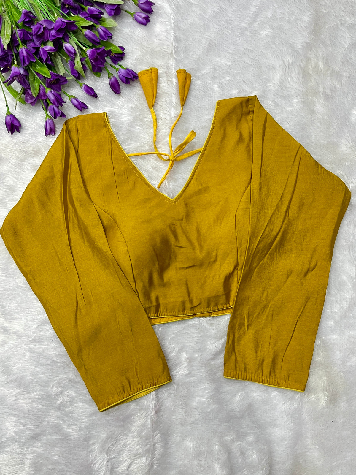 Roman silk full sleeve blouse