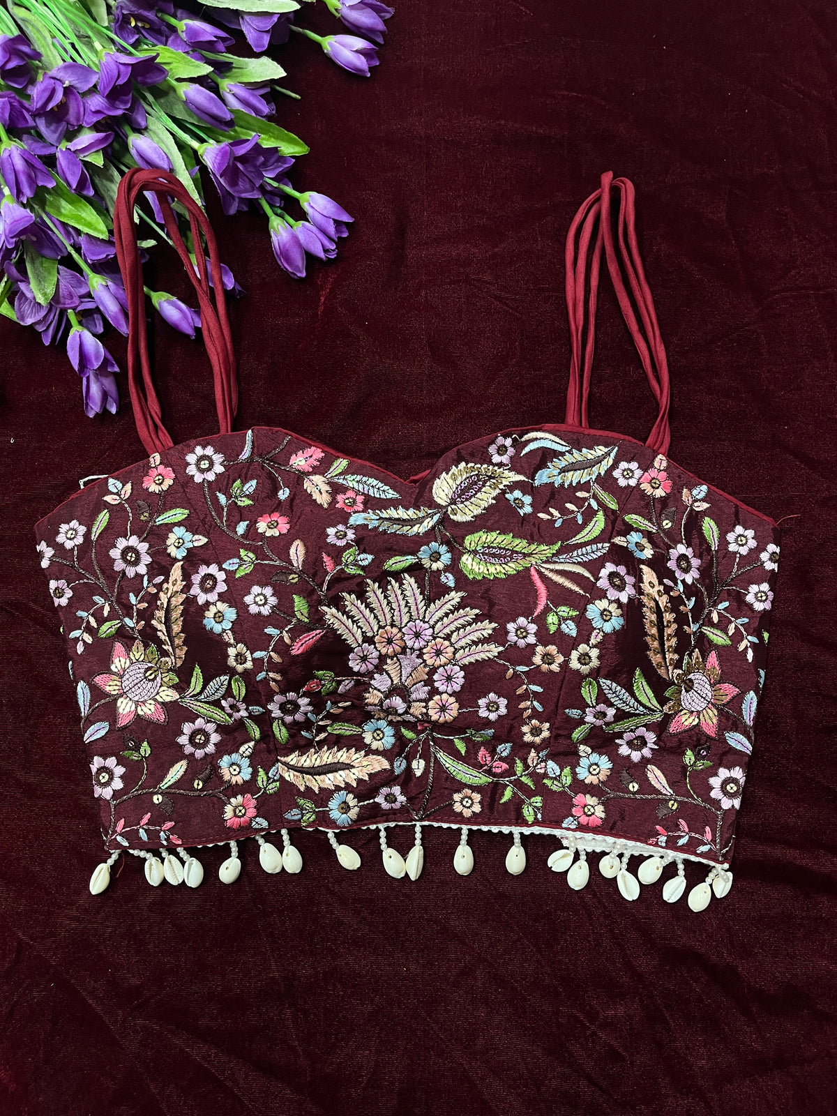 Stylish embroidery kodi blouse