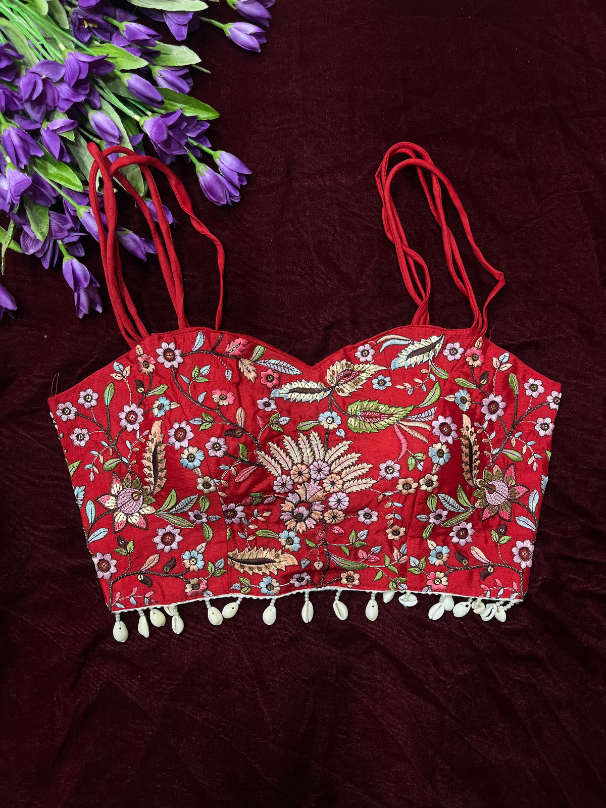 Stylish embroidery kodi blouse